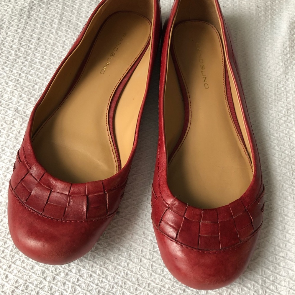Red ballet flats